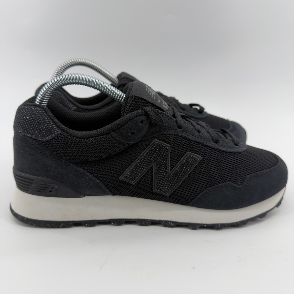 New Balance 515 V3 Black Suede Mesh Sneakers Womens 8